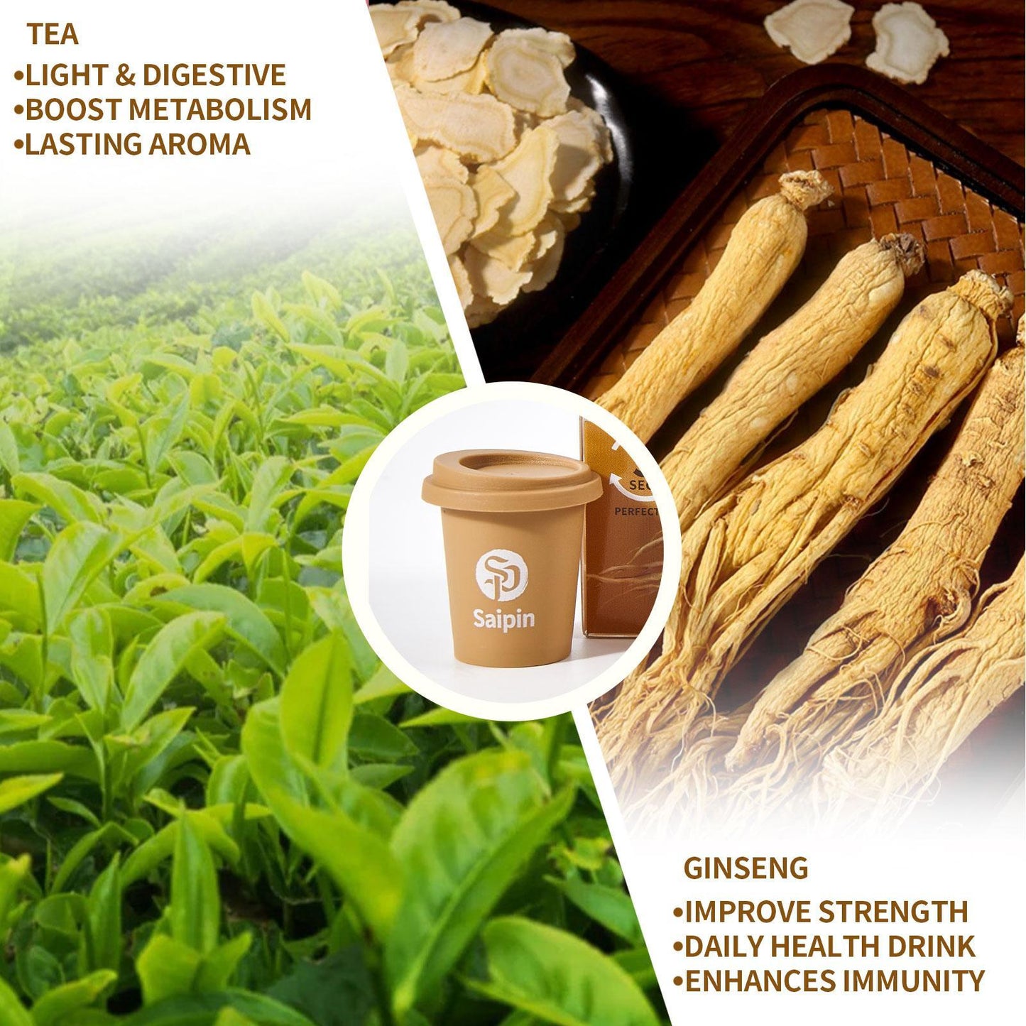 Saipin Ginseng Oolong Tea | 2× Small Box (20 Capsules Total)