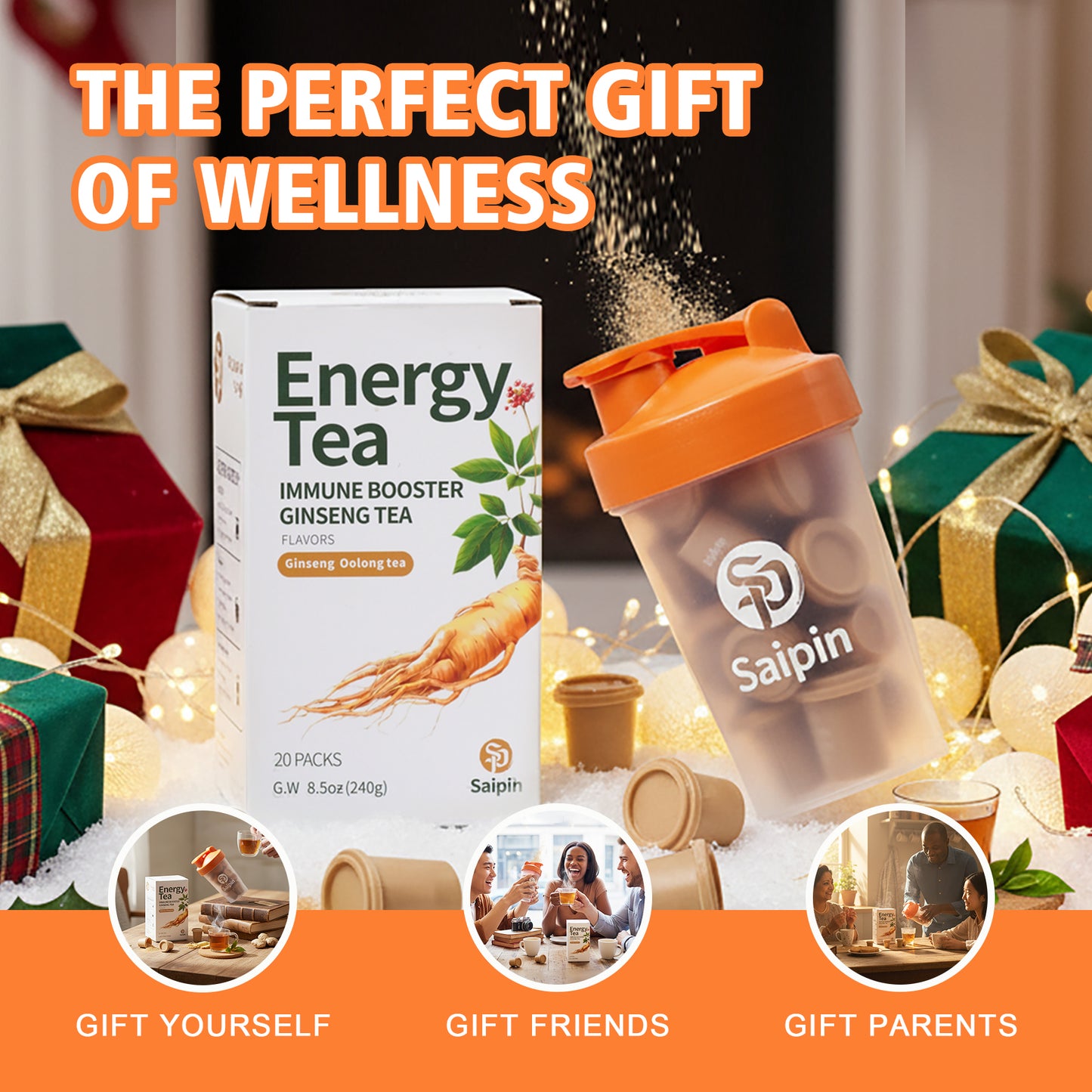 Saipin Ginseng Oolong Tea | 2× Large Boxes (40 Capsules Total)