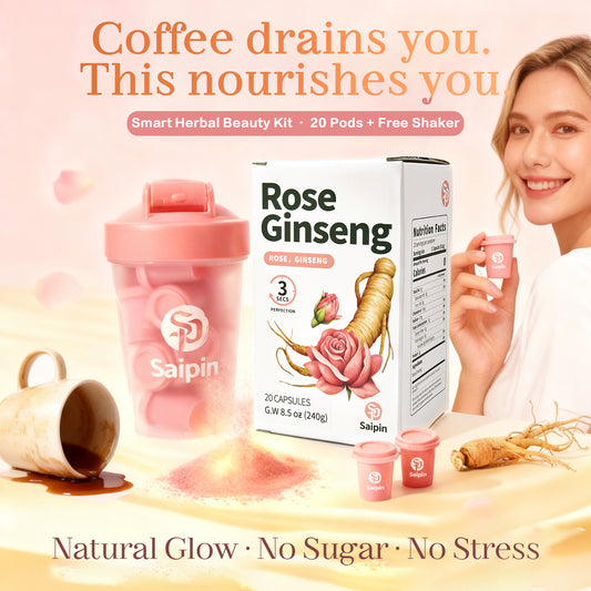 Saipin Rose American Ginseng Tea | 2× Large Boxes (40 Capsules)