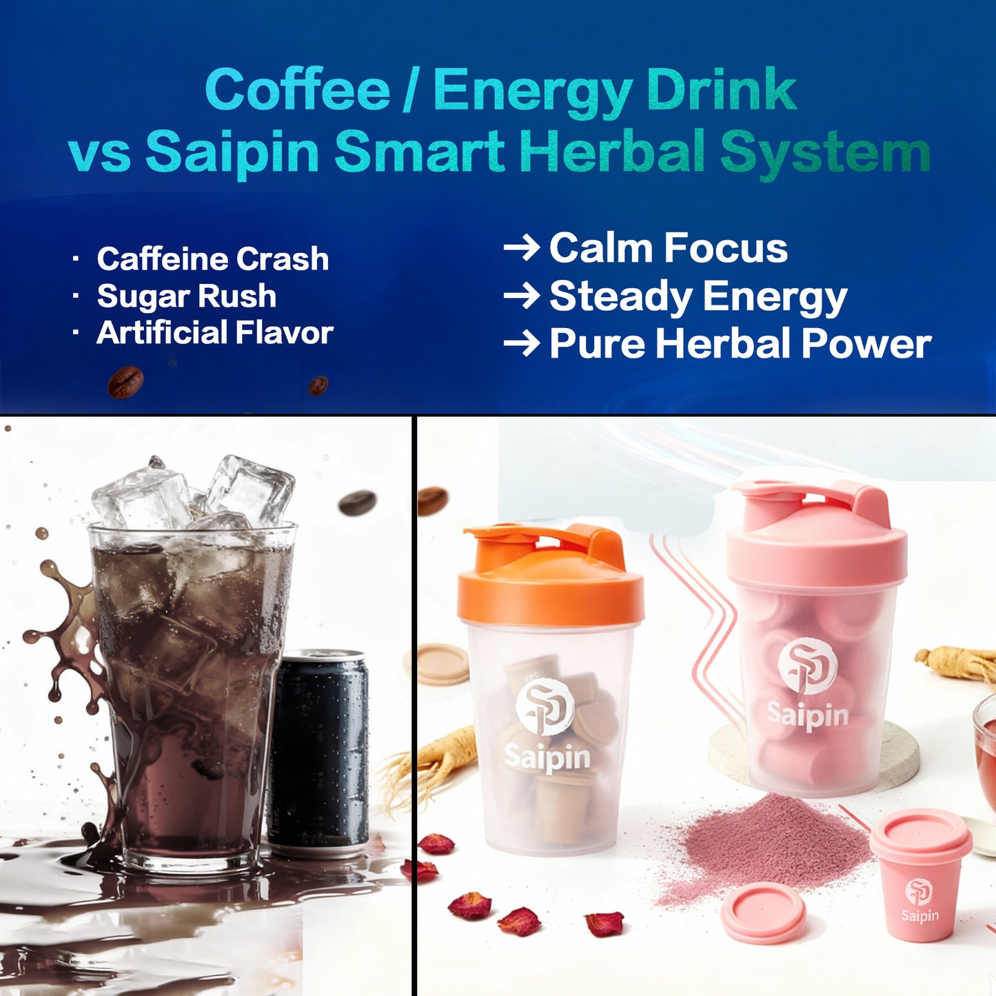 Saipin Tea Duo | Large Box Set | Ginseng Oolong + Rose Ginseng