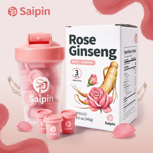 Saipin Rose American Ginseng Tea | 2× Large Boxes (40 Capsules)