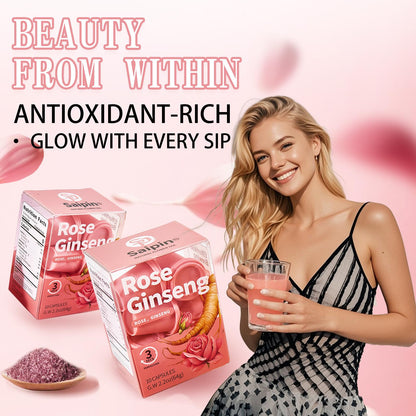 Saipin Rose American Ginseng Tea | 2× Small Boxes (20 Capsules)