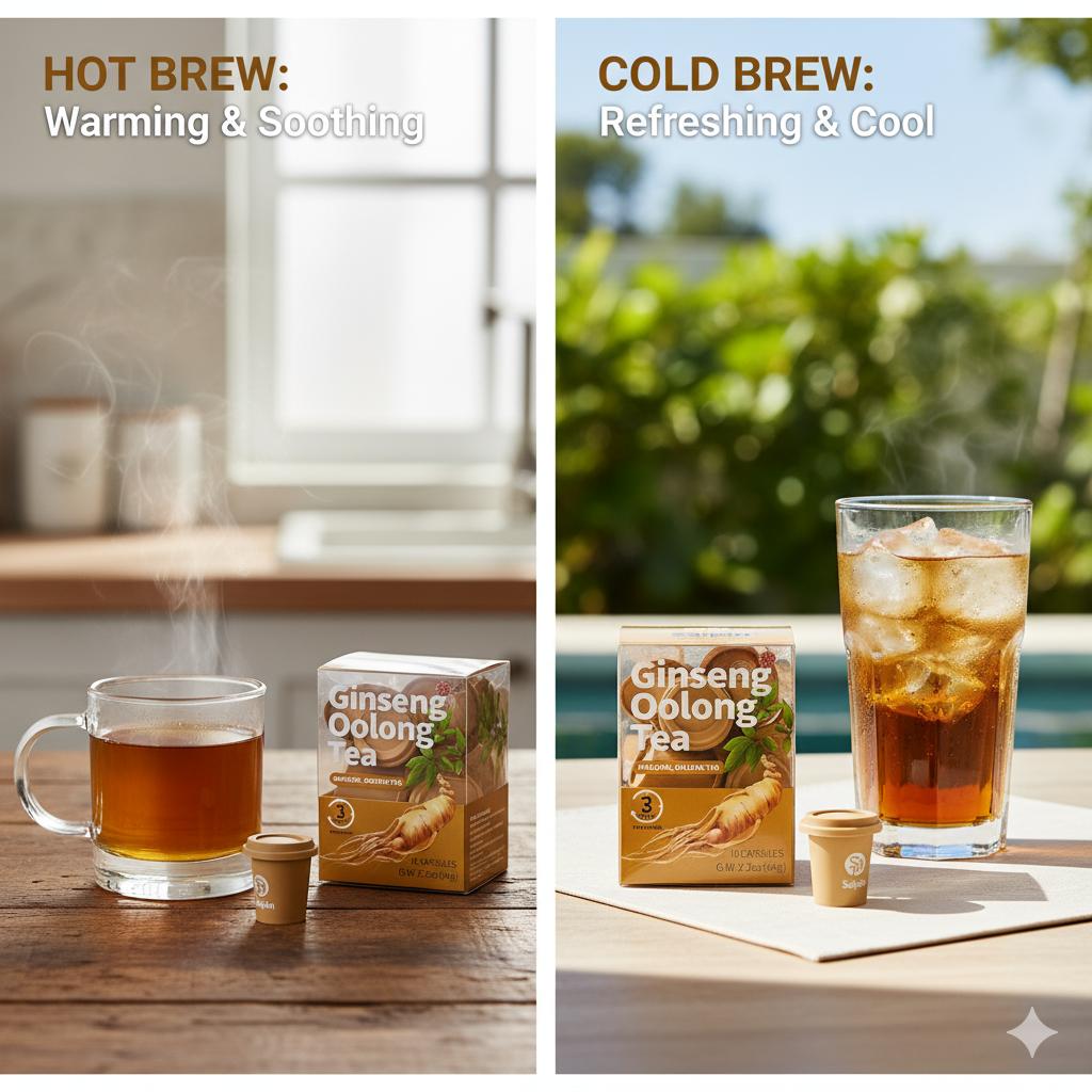 Saipin Ginseng Oolong Tea | 2× Small Box (20 Capsules Total)