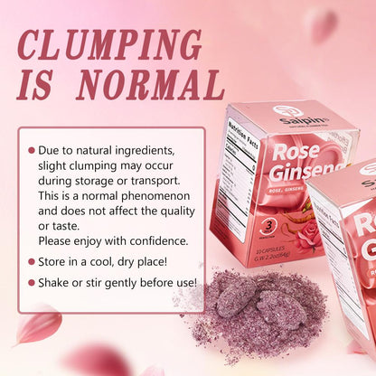 Saipin Rose American Ginseng Tea | 2× Small Boxes (20 Capsules)