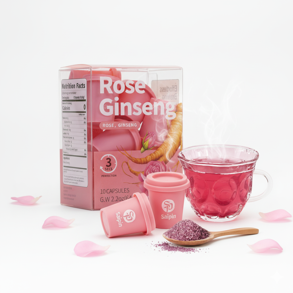 Saipin Rose American Ginseng Tea | 2× Small Boxes (20 Capsules)