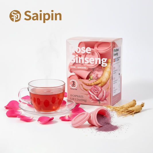 Saipin Rose American Ginseng Tea | Small Box (10 Capsules)