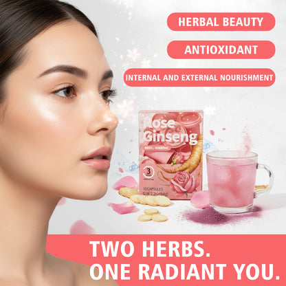 Saipin Rose American Ginseng Tea | Small Box (10 Capsules)