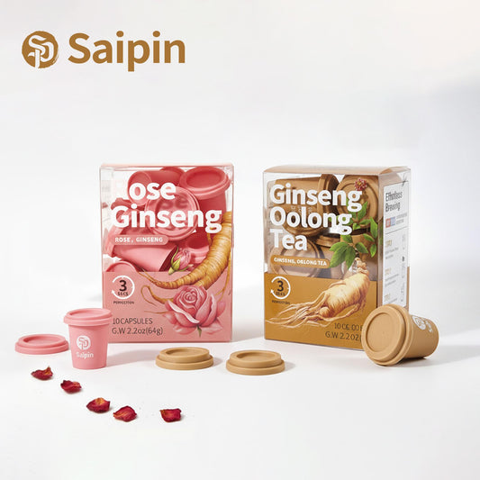Saipin Tea Duo | Ginseng Oolong + Rose Ginseng | Small Box Set