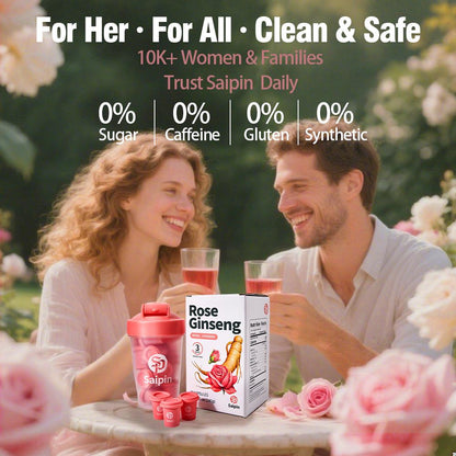 Saipin Rose American Ginseng Tea | Large Box (20 Capsules)