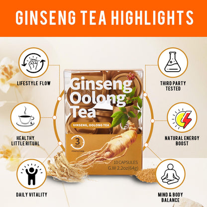 Saipin Ginseng Oolong Tea | 2× Small Box (20 Capsules Total)
