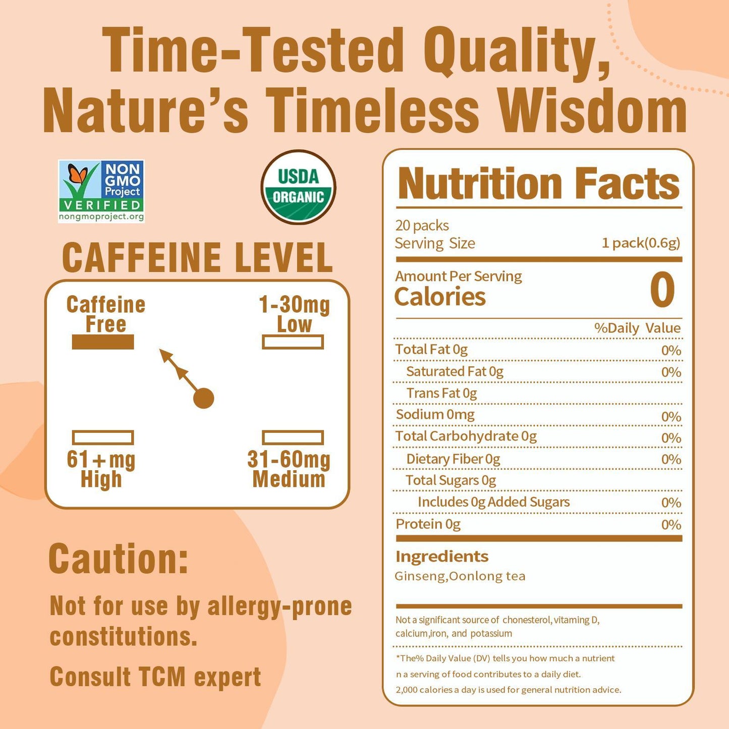 Saipin Ginseng Oolong Freeze-Dried Tea | Large Box (20 Capsules)